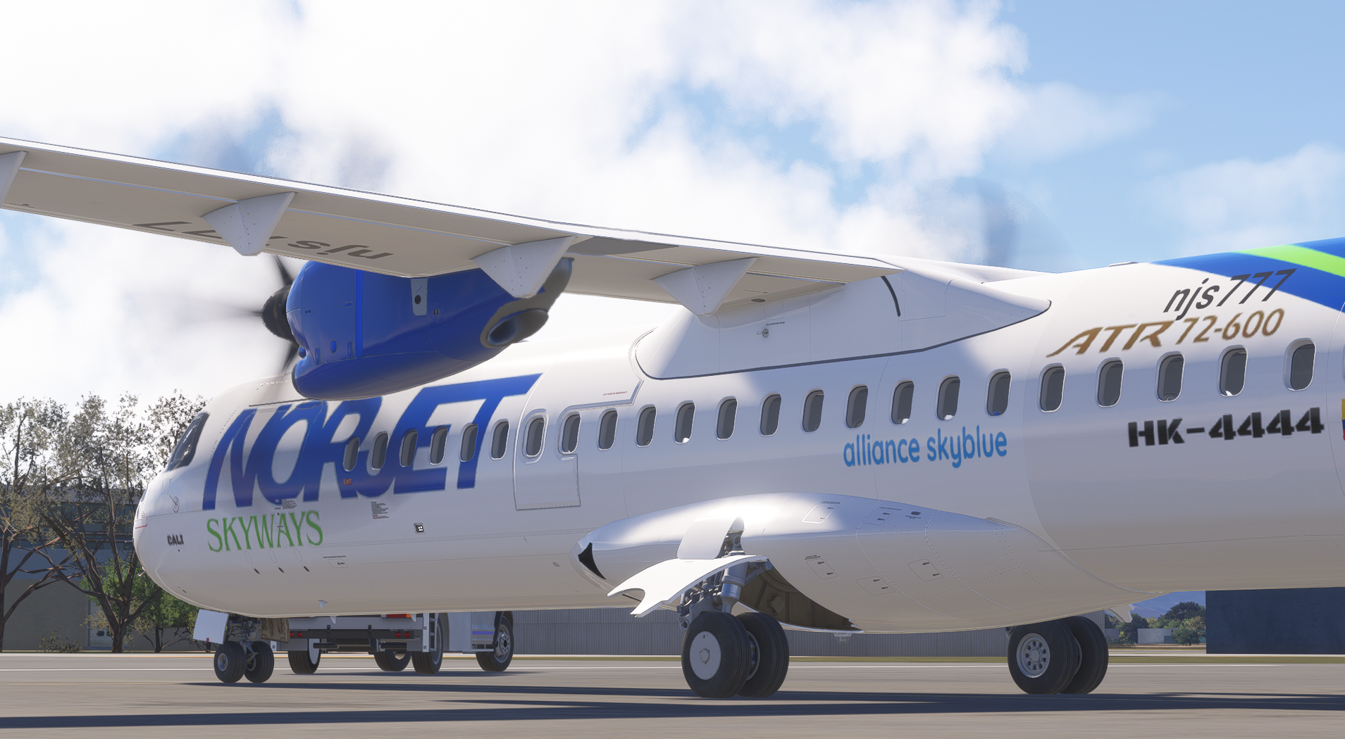 Norjet aircraft at the gate
