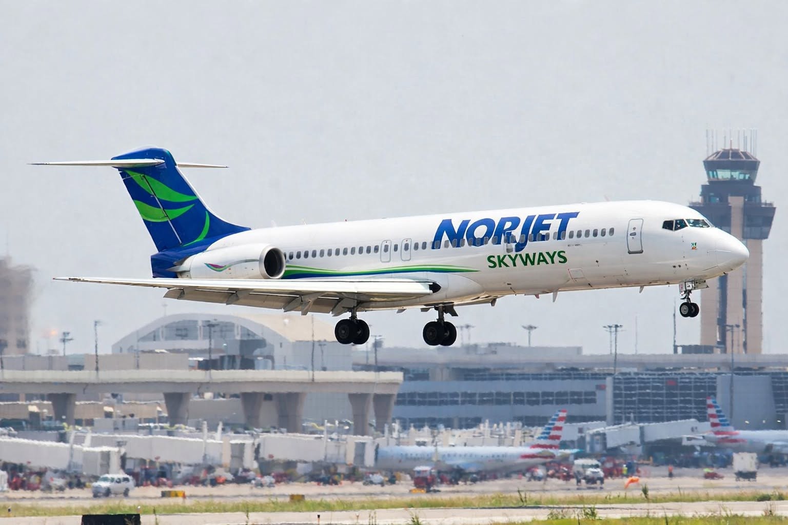 Norjet aircraft ready for departure